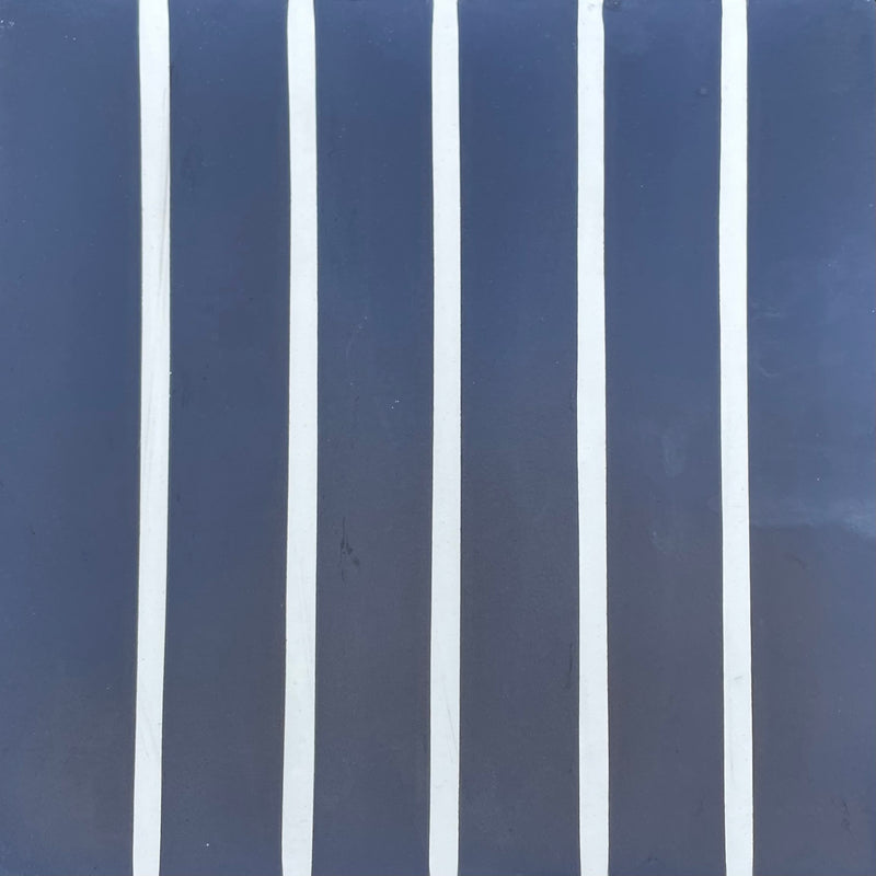 in stock // strands // sss // 5 stripe - field: indigo, accent: ivory