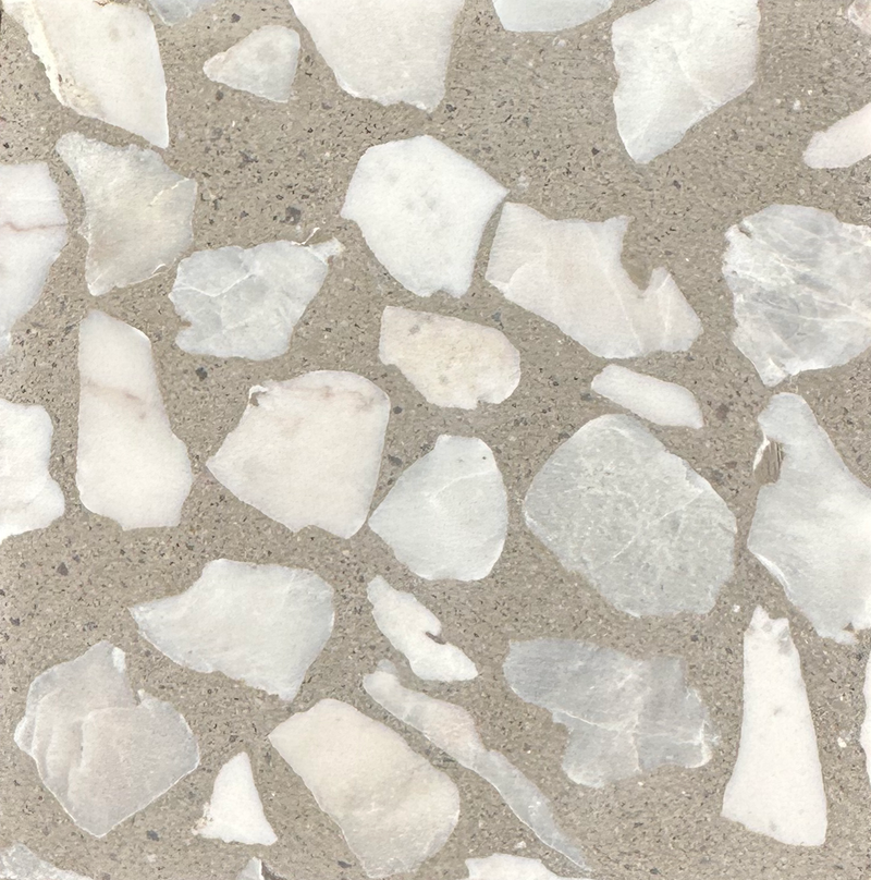 venice // large // terrazzo concrete tile // sample