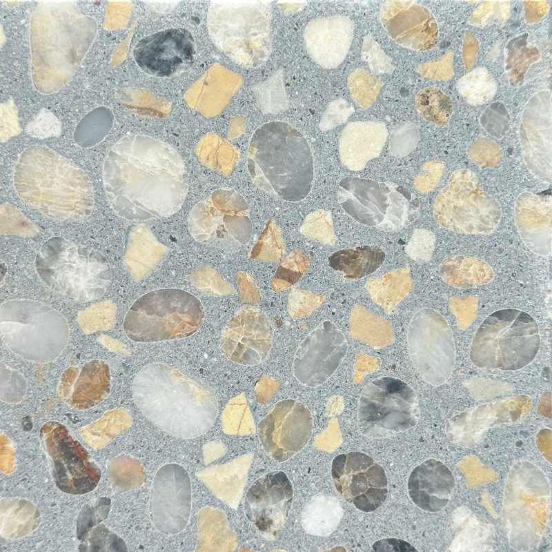 venice // pebble mix // terrazzo concrete tile // sample