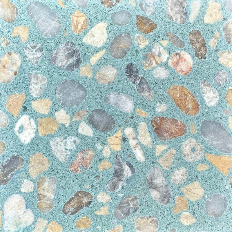 venice // pebble mix // terrazzo concrete tile // sample