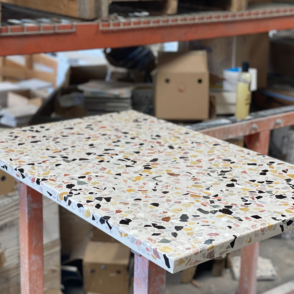 rivi rectangle //  concrete terrazzo tabletop