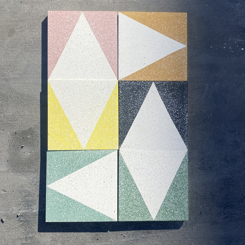 large triangle  //  box of 13  //  geo x terrazzo