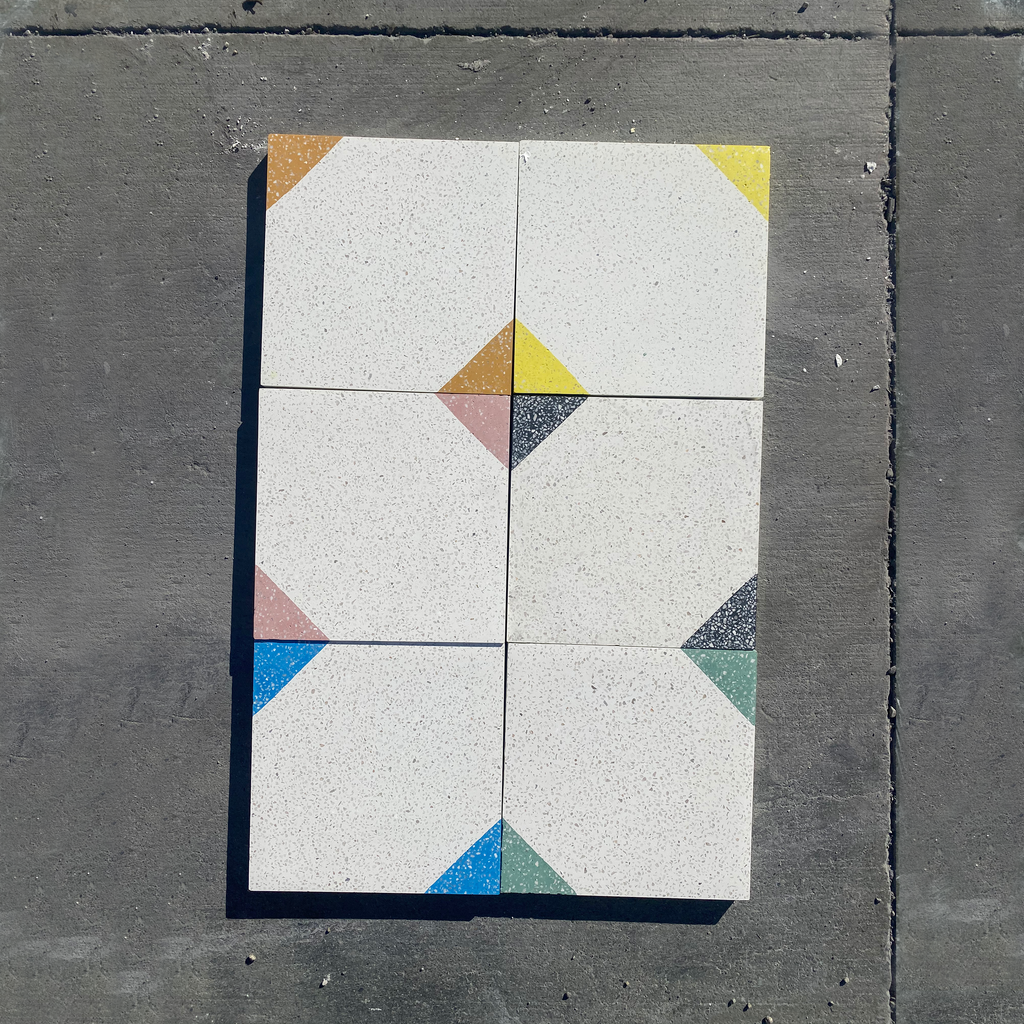 corner triangle  //  box of 13  //  geo x terrazzo