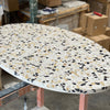 rivi oval //  concrete terrazzo tabletop